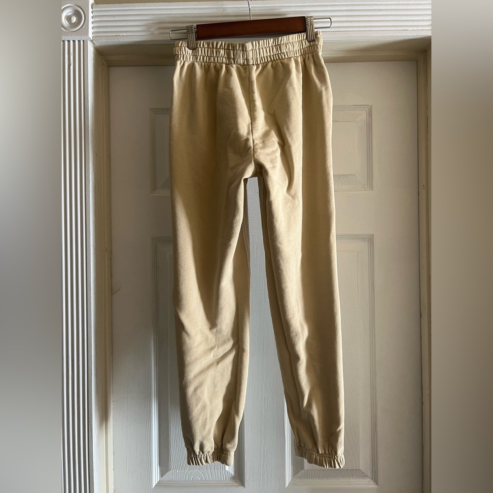 Everlane The Track Jogger Sweatpants Organic Cotton French Terry Cream - Picture 9 of 13